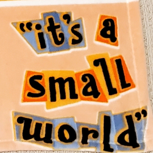 Disney Parks "It's A Small World"  Plush Throw Blanket, Colorblock 40"×60", New - Picture 15 of 15